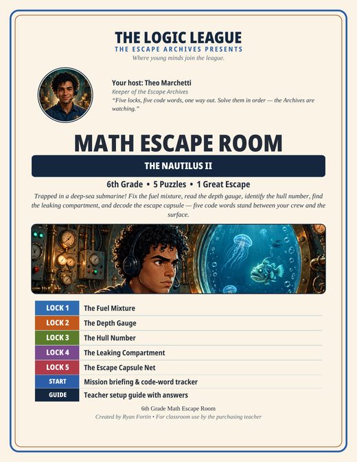 Math Escape Room 6th Grade